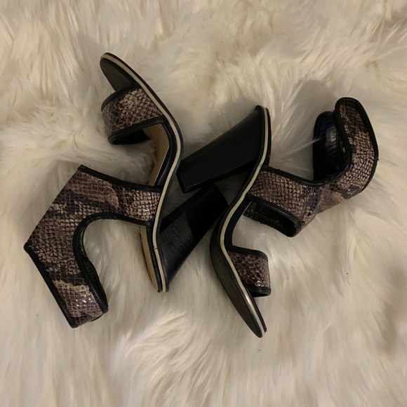 Beau and Ashe snakeskin print chunky heel - Picture 11 of 12